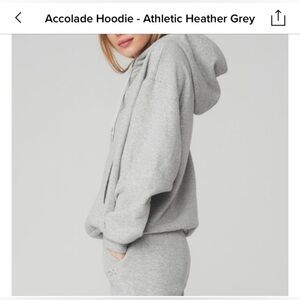Alo accolade hoodie in athletic heather gray